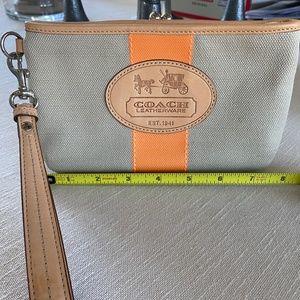 Coach Canvas/Leather Wristlet